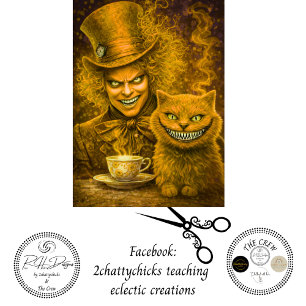 Papel De Seda Decoupage Mago del Té Dorado Gato Travieso 