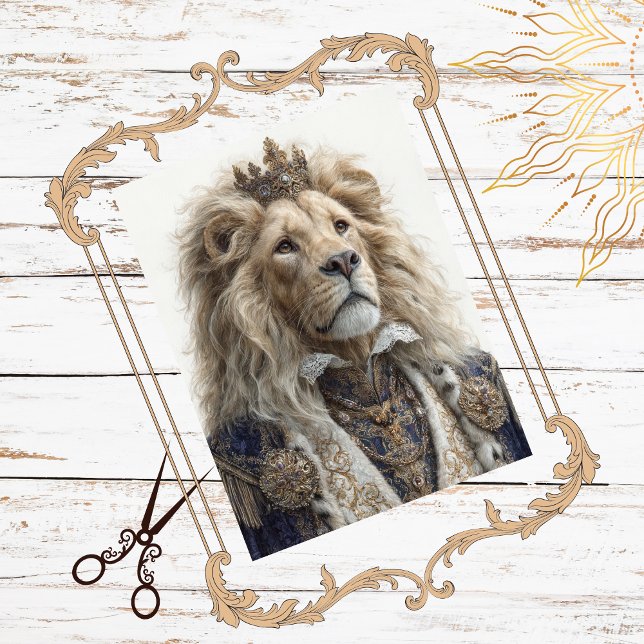 Papel De Seda Decoupage Majestic Leon King Regal Diseño Jeweld (Subido por el creador)
