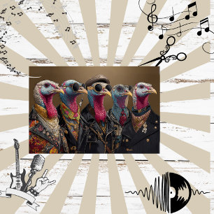 Papel De Seda Decoupage Metallica Turkey Feathers Funk Band
