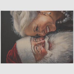 Papel De Seda Decoupage Mr & Mrs Claus Portrait