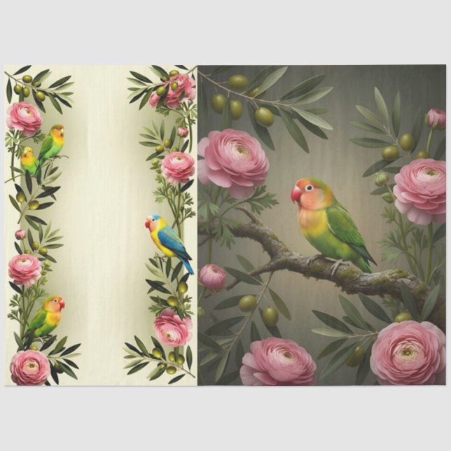 Papel De Seda Decoupage Nature Poetry Collection (Anverso)
