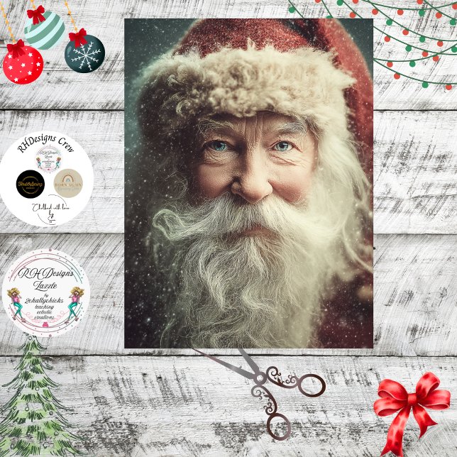 Papel De Seda Decoupage Navideño Santa Claus  (Subido por el creador)