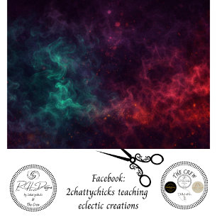 Papel De Seda Decoupage Nebulosa Galaxia Colores de Fantasía