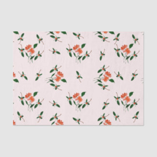 Papel De Seda Decoupage o regalar flores pintadas a mano Rubor 