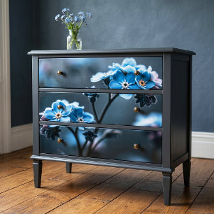 Papel De Seda Decoupage Olvidameazul Índigo Polvoriento