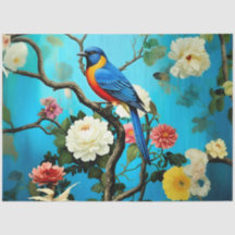 Decoupage Paper Colorful Garden