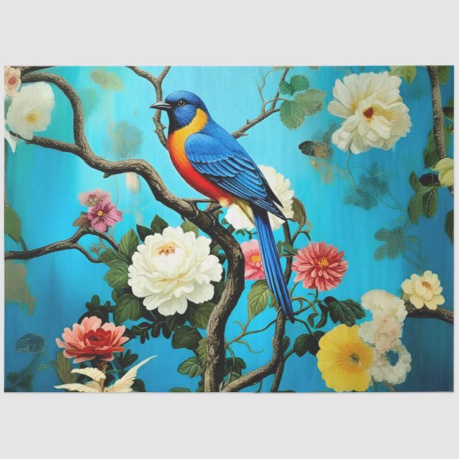 Papel De Seda Decoupage Paper Colorful Garden (Anverso)