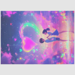 Papel De Seda Decoupage Pareja En Amor Ambientes Mágicos