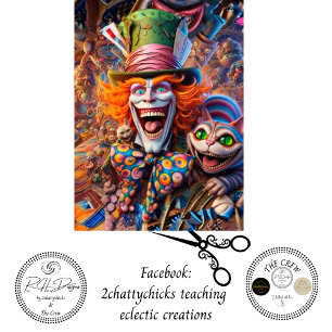 Papel De Seda Decoupage Payaso y Caos de Gato Bosque Encantado