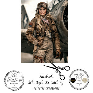 Papel De Seda Decoupage Piloto Mujer Aviadora Vintage