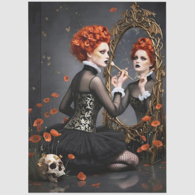 Papel De Seda Decoupage Poetic Gothic Motifs  (Anverso)