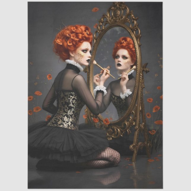 Papel De Seda Decoupage Poetic Gothic Motifs  (Anverso)