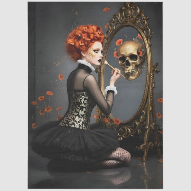 Papel De Seda Decoupage Poetic Gothic Motifs  (Anverso)