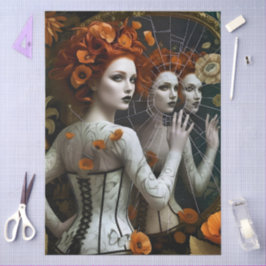 Papel De Seda Decoupage Poetic Gothic Motifs