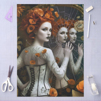 Papel De Seda Decoupage Poetic Gothic Motifs