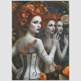 Papel De Seda Decoupage Poetic Gothic Motifs 