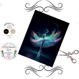 Papel De Seda Decoupage Radiant of the Ora Ballerina