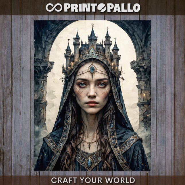 Papel De Seda Decoupage - Reina del Castillo Negro - (Subido por el creador)