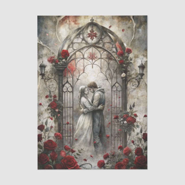 Papel De Seda Decoupage Romántico Gótico (Anverso)