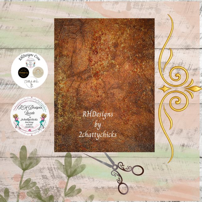 Papel De Seda Decoupage Rust Toned Textured Faux Background (Subido por el creador)