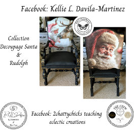 Papel De Seda Decoupage Santa Rudolph Landscape North Pole
