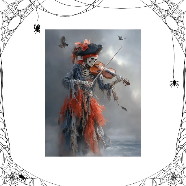 Papel De Seda Decoupage Skeleton Eerie Meets Pirate Charm  (Subido por el creador)