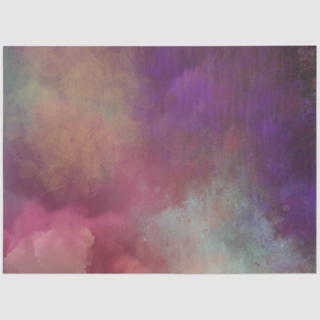 Papel De Seda Decoupage Smoaux Finish Golden Yellow Purple (Anverso)