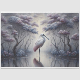 Papel De Seda Decoupage, Spoonbill Bird, Tejido Paper