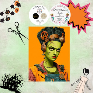 Papel De Seda Decoupage Sra. Moster Bold Naranja Industria