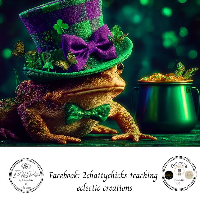 Papel De Seda Decoupage St. Patrick's Day Frog Dressed Leprecha  (Subido por el creador)
