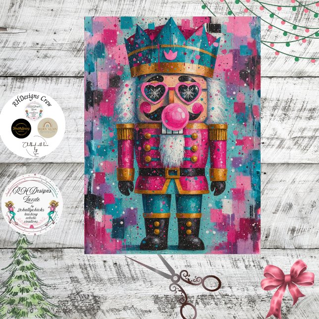 Papel De Seda Decoupage Starlight Sass Whimsical Nutcracker  (Subido por el creador)
