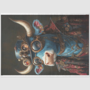 Papel De Seda Decoupage Steampunk Bull Sir Brasshoof