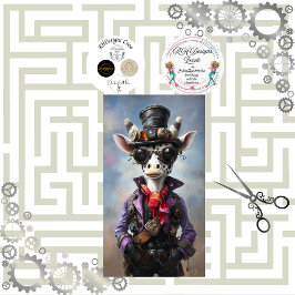 Papel De Seda Decoupage Steampunk Fantasy Giraffe