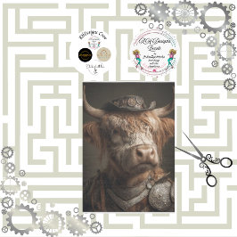 Papel De Seda Decoupage Steampunk Highland Diesel Punk Machinery