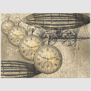 Papel De Seda Decoupage steampunk Hindenburg