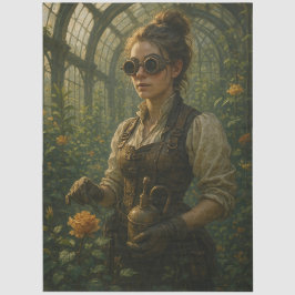 Papel De Seda Decoupage Steampunk Victorian Gardener Art