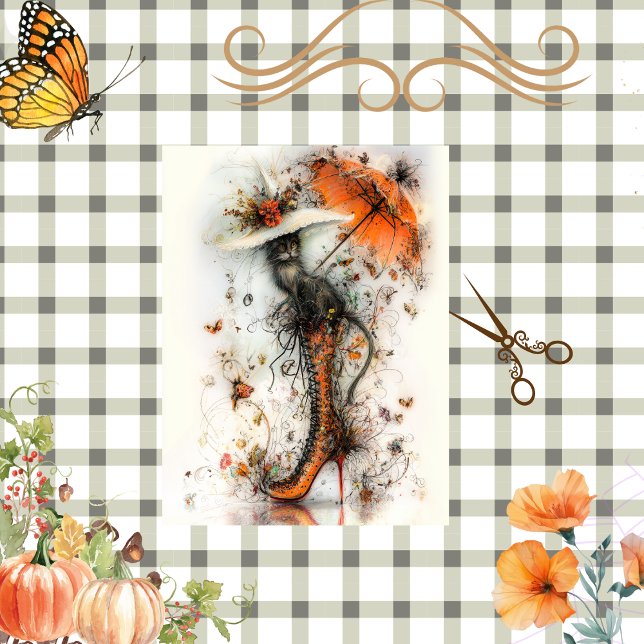 Papel De Seda Decoupage Stiletto Whimsy Fall Flair (Subido por el creador)
