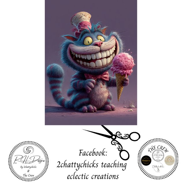 Papel De Seda Decoupage Striped Cat from Wonderland Inspiration  (Subido por el creador)