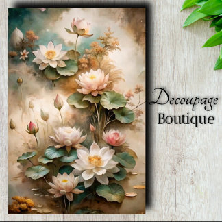 Papel De Seda Decoupage Sueños de Loto