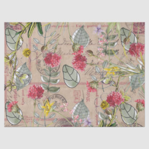 Papel de Seda Decoupage - Tarjeta Postal de Hojas 