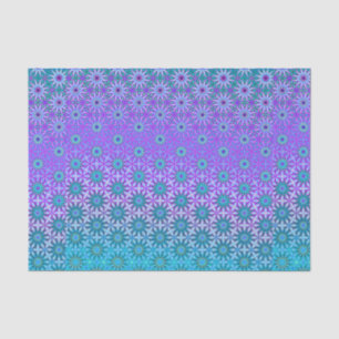 Papel De Seda Decoupage Teal y Púrpura Irisado