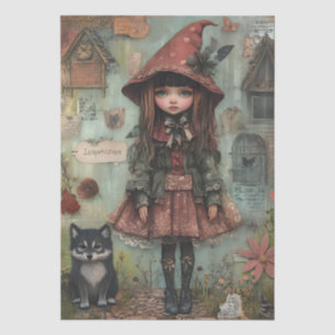 Papel De Seda Decoupage Temático de Caperucita Roja