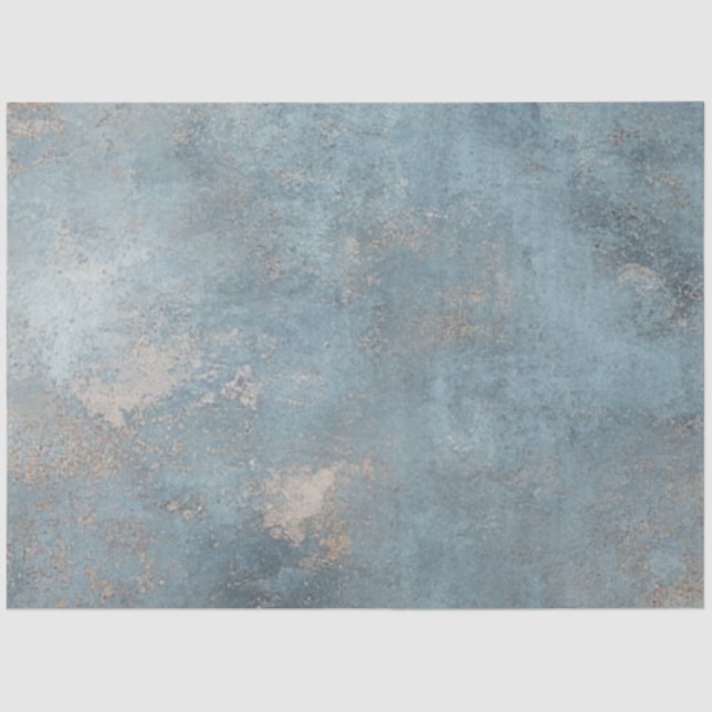 Papel De Seda Decoupage Textured Blues Background Faux Finish (Anverso)