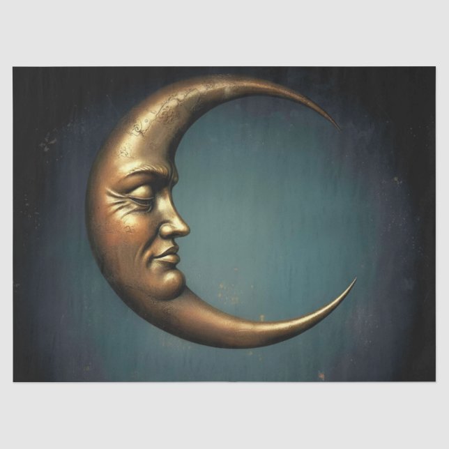 Papel De Seda Decoupage Tissue Moon (Anverso)