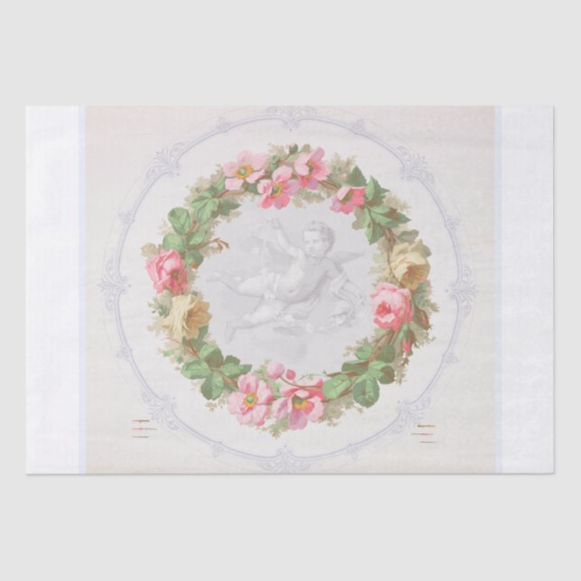 PAPEL DE SEDA DECOUPAGE TISSUE PAPER : MEDALLION DE TECHO (Anverso)
