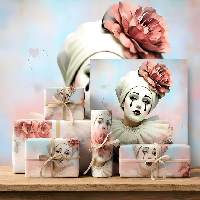 Papel De Seda Decoupage Tissue Paper Pierrot Clown (Subido por el creador)