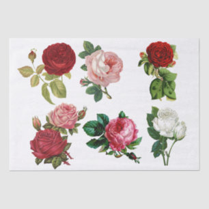 PAPEL DE SEDA DECOUPAGE TISSUE PAPER : ROSAS