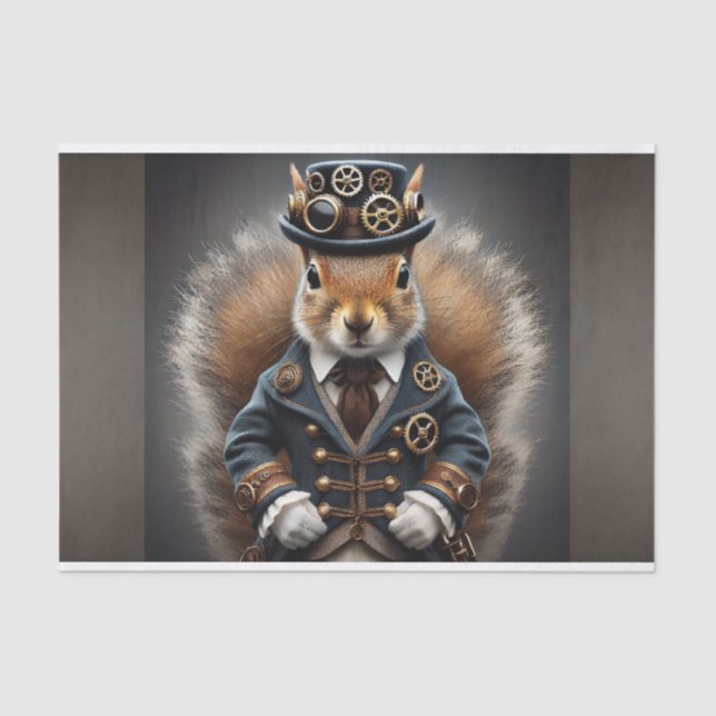 Papel De Seda decoupage tissue paper , steampunk (Anverso)