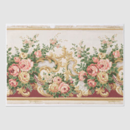 PAPEL DE SEDA DECOUPAGE TISSUE PAPER : VINTAGE FLORAL FRIEZE