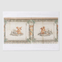 DECOUPAGE TISSUE PAPER : VINTAGE FLORAL FRIEZE